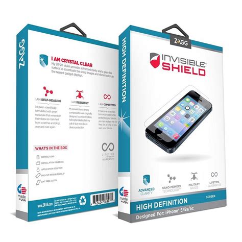 ZAGG InvisibleShield HDX Protection Packaging Epub