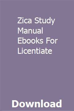 ZICA STUDY MANUAL Ebook Reader