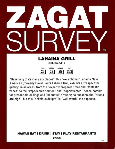 Zagat Survey: