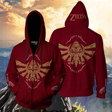 Zelda Zip-Up Hoodie: A Timeless Fashion Staple for Gamers and Enthusiasts