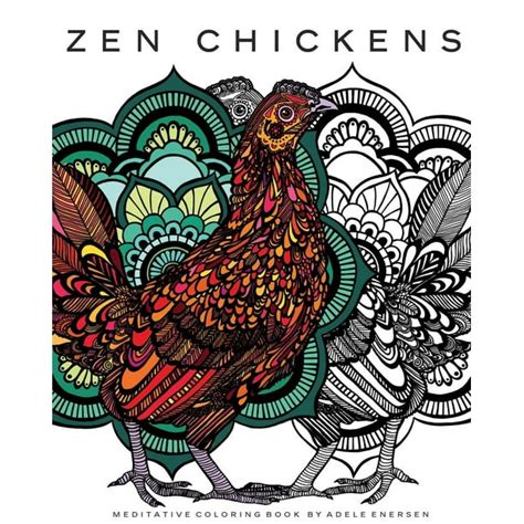 Zen Chickens Meditative Coloring Book Doc