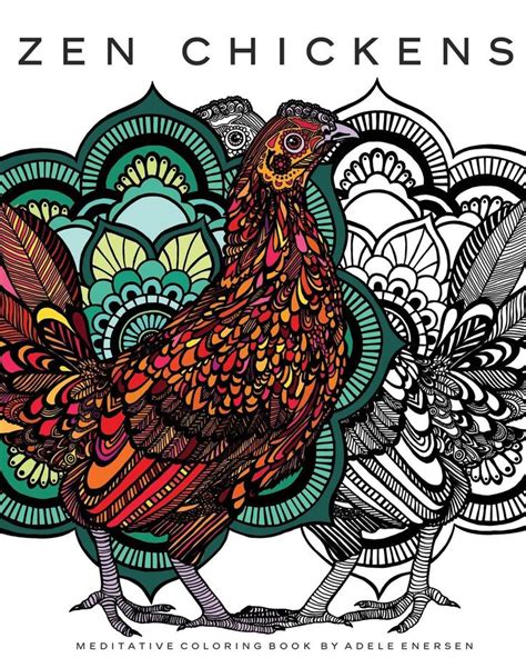 Zen Chickens Meditative Coloring Book Doc