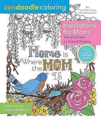 Zendoodle Coloring Inspirations for Moms Words of Love to Color and Display PDF