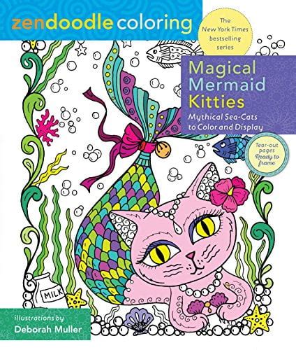 Zendoodle Coloring Magical Mermaid Kitties Mythical Sea-Cats to Color and Display Epub