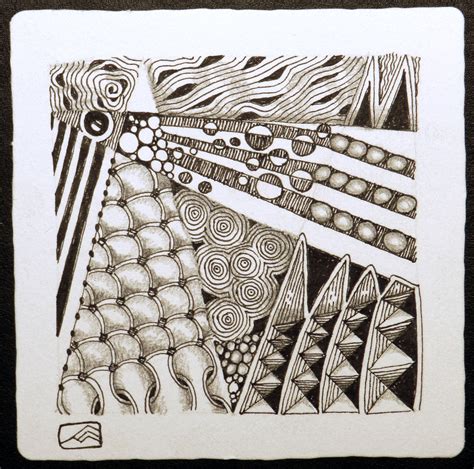 Zentangle 中文：沉澱心靈的藝術形式