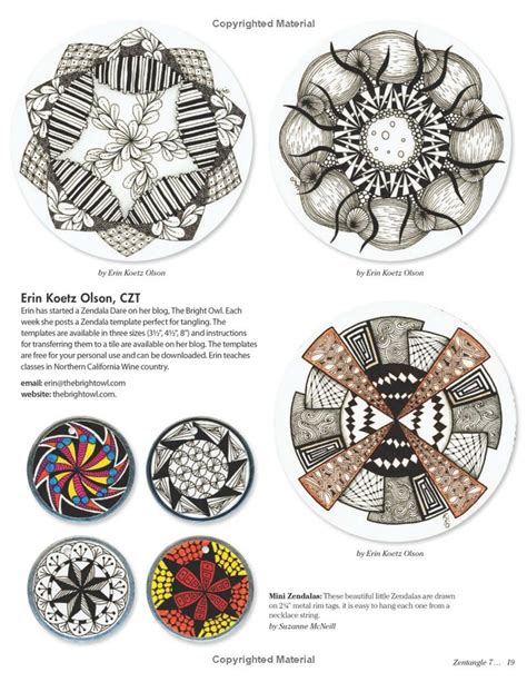Zentangle 7 Inspiring Circles Zendalas and Shapes PDF