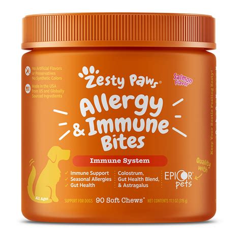 Zesty Paws Allergy Immune Bites: Your Dog's Secret Weapon Against Itchy Discomfort