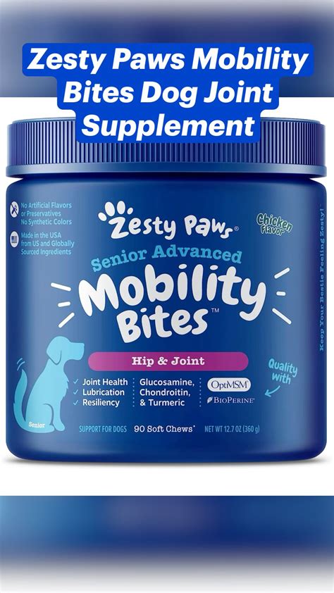 Zesty Paws Mobility Bites: The Ultimate Guide to Joint Health for Dogs and Cats