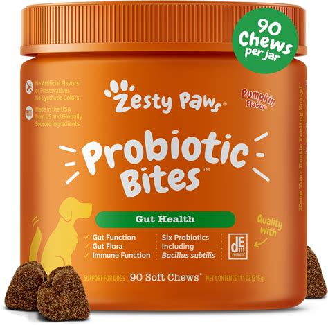 Zesty Paws Probiotic Bites: Unleash the Power of Gut Health