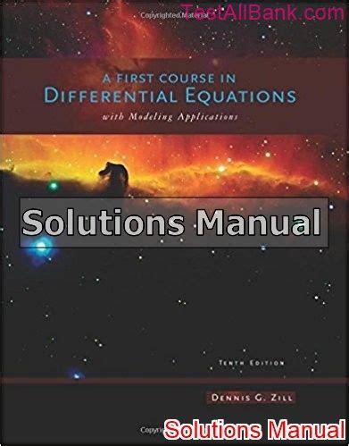 Zill Differential Equations 10th Edition Solution Manual Reader