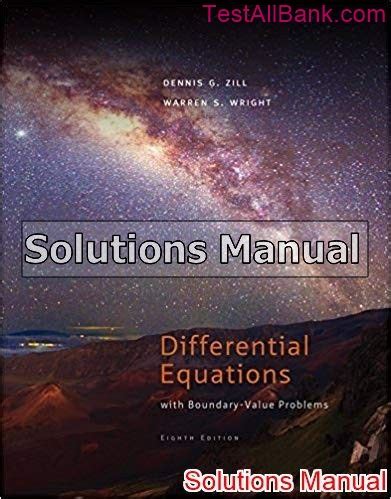 Zill Differential Equations Boundary 8th Edition Solutions Kindle Editon