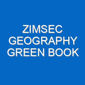 Zimsec Olevel Geography Green Book Answers PDF