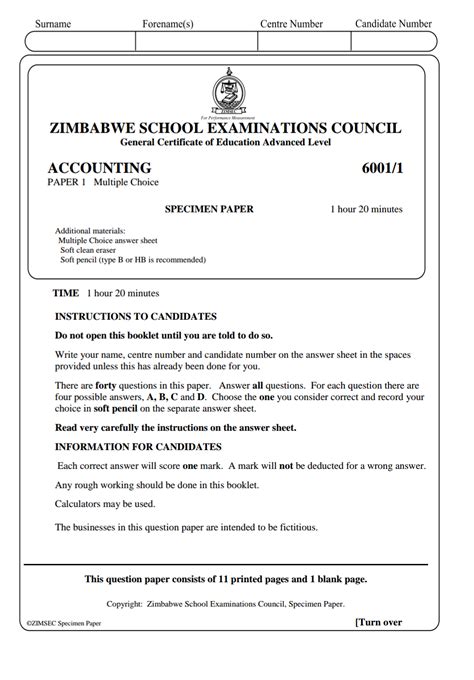 Zimsecaccounts Past Exam Papers With Answers Reader