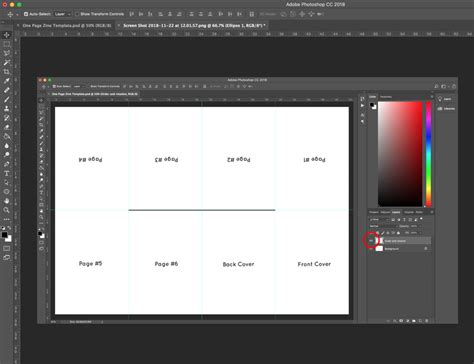 Zine Photoshop Template
