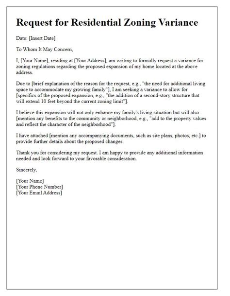 Zoning Letter Template