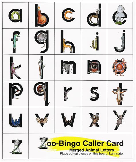 Zoo Phonics Free Printables