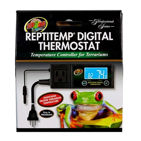 Zoomed ReptiTemp Digital Thermostat: Precision Temperature Control for Reptiles