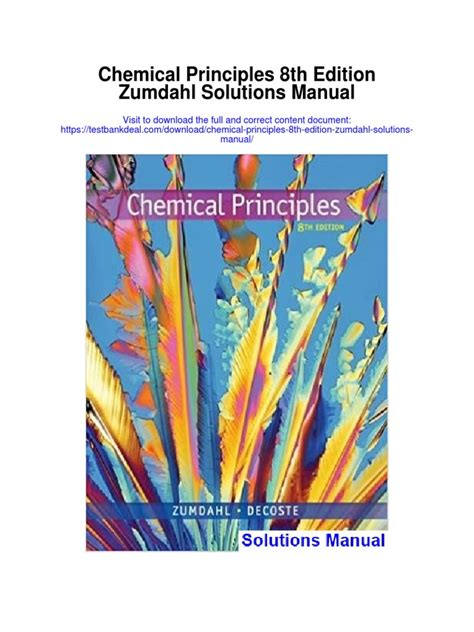 Zumdahl Chemical Principles Solution Manual Epub