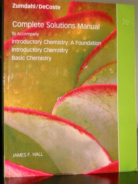 Zumdahl Chemistry 7th Edition Solution Manual PDF