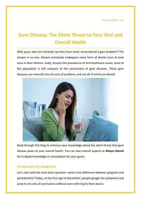 Zyns: A Silent Threat to Your Oral Health