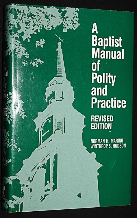 a baptist manual of polity and practice Epub