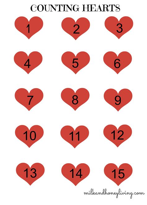 a book of hearts counting numbers 1 10 Reader