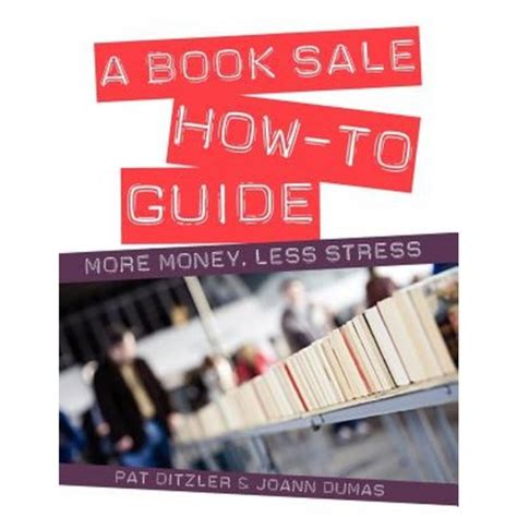 a book sale how to guide more money less stress Doc