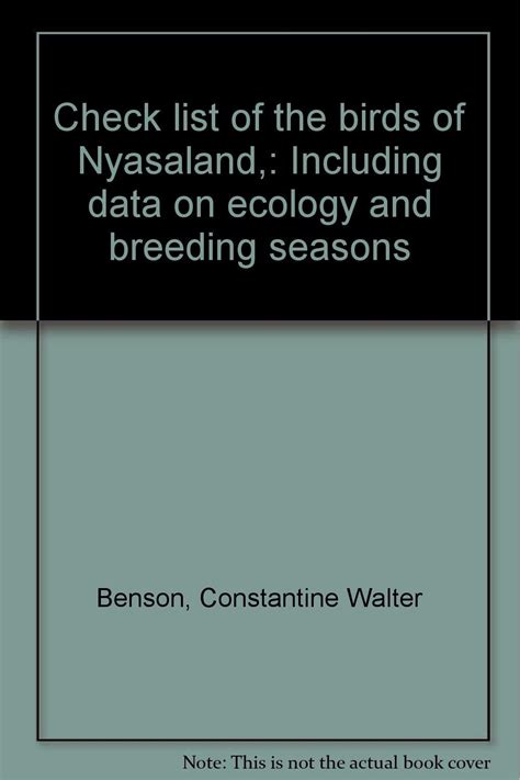 a check list of the birds of nyasaland Epub