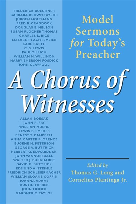 a chorus of witnesses model sermons for todays preacher PDF