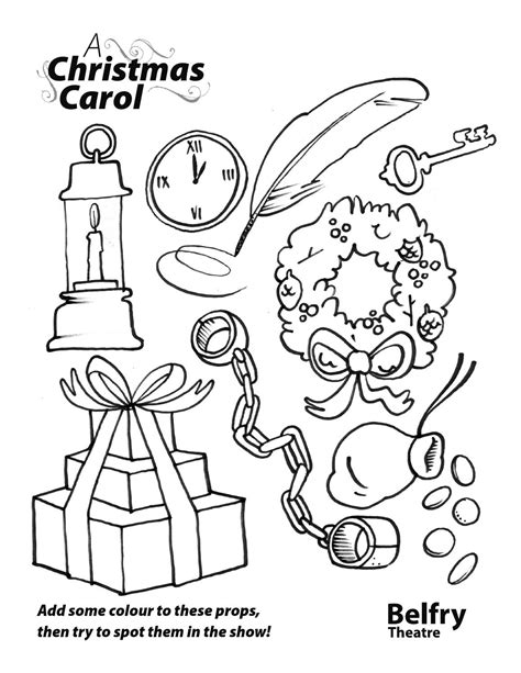 a christmas carol coloring book PDF