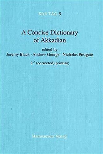a concise dictionary of akkadian novel PDF