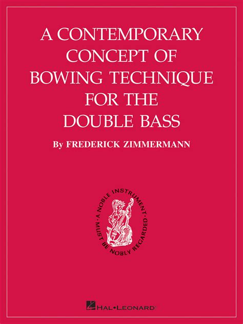 a contemporary concept of bowing technique for the double bass Epub