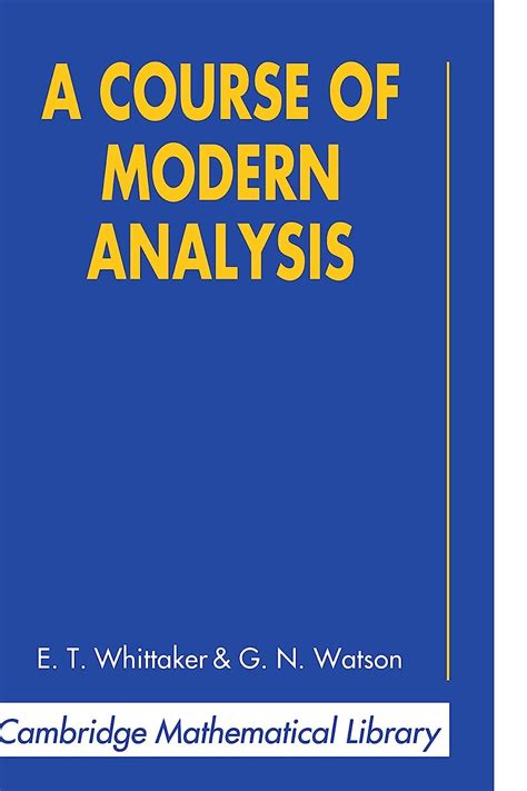 a course in modern analysis and its Kindle Editon