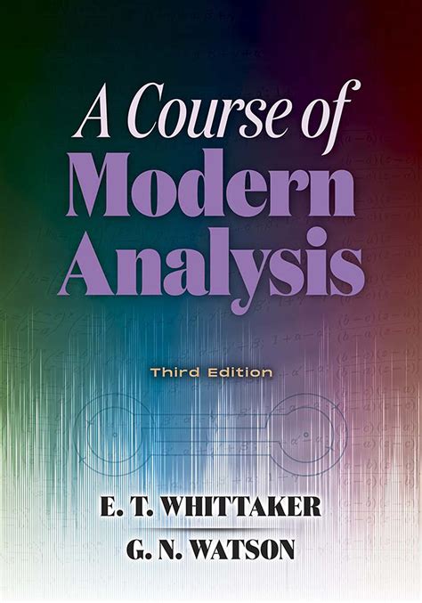 a course in modern analysis and its Kindle Editon