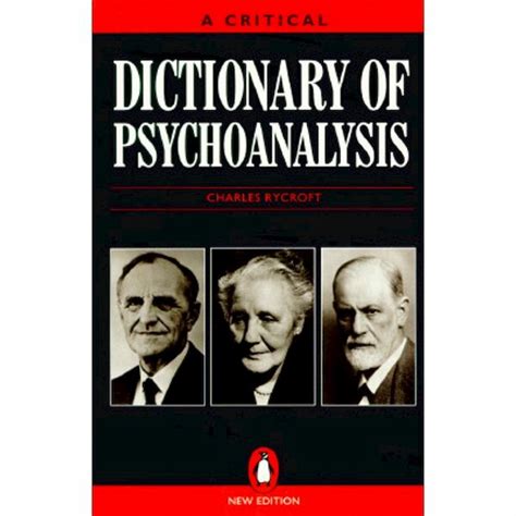 a critical dictionary of psychanalysis PDF