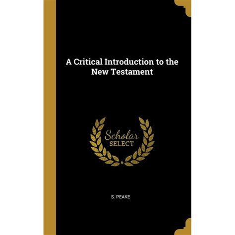 a critical introduction to the new testament Epub