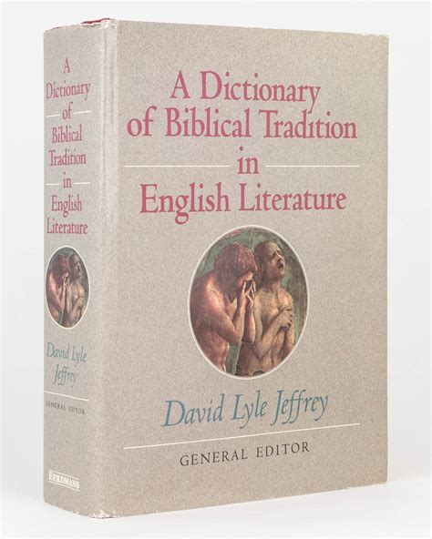 a dictionary of biblical tradition in english literature PDF