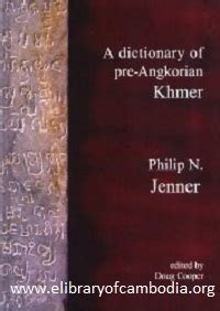 a dictionary of pre angkorian khmer pacific linguistics Kindle Editon