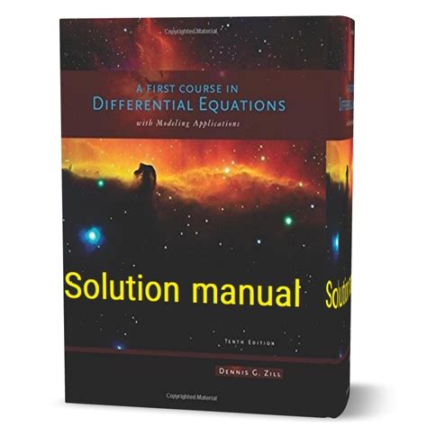 a first course in differential equations 9th edition solutions manual pdf Epub