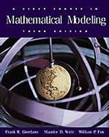 a first course in mathematical modeling 3rd edition Reader