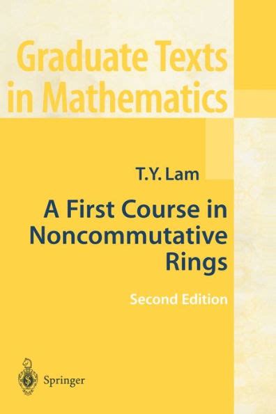 a first course in noncommutative rings Reader