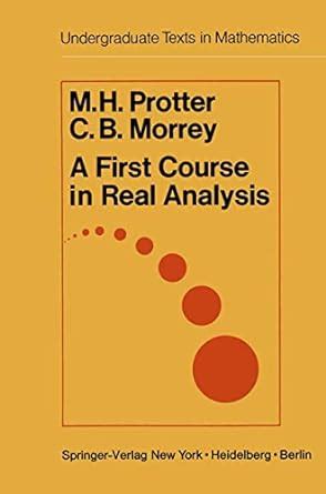 a first course in real analysis undergraduate texts in mathematics PDF