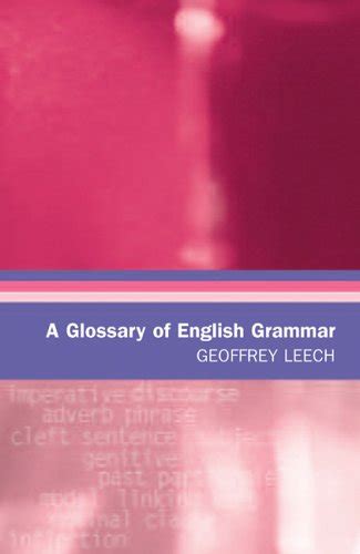 a glossary of english grammar glossaries in linguistics eup PDF