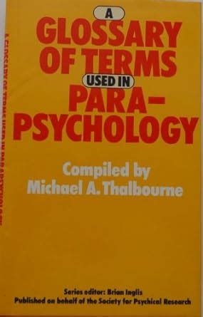 a glossary of terms used in parapsychology Doc