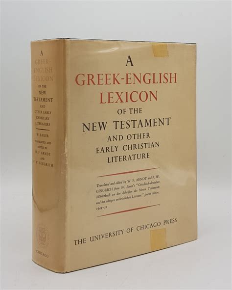 a greek english lexicon of the new testament and other early christian literature 3rd edition Kindle Editon