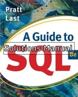 a guide to sql 8e pdf Epub