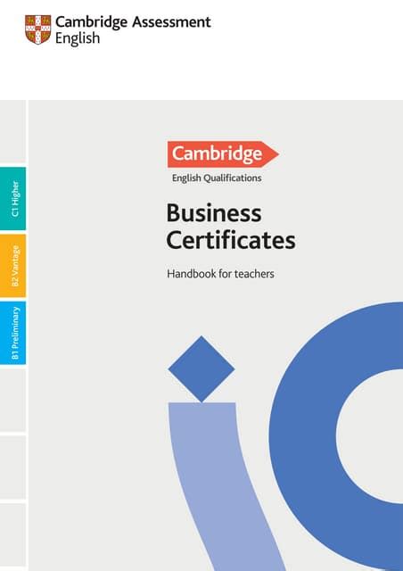 a handbook for the cambridge certificates in english Kindle Editon