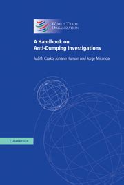 a handbook on anti dumping investigations Kindle Editon