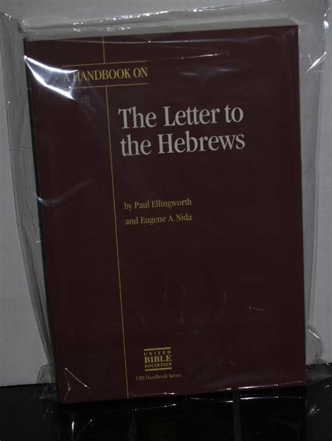 a handbook on the letter to the hebrews ubs handbook Doc