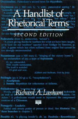 a handlist of rhetorical terms Kindle Editon